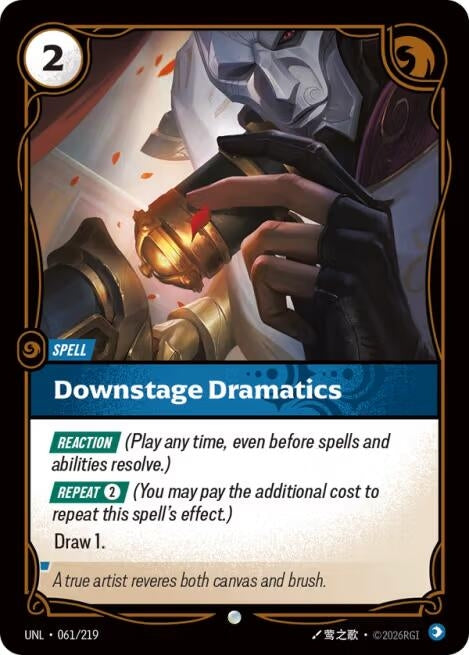 Image for Downstage Dramatics (061/219) [Unleashed] - Riftbound: League of Legends Trading Card Game