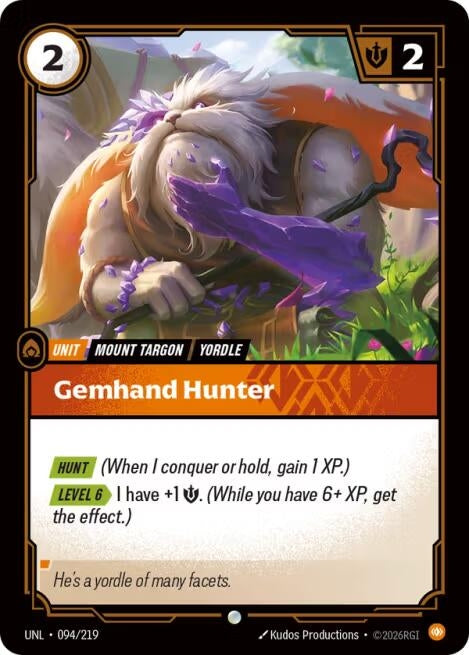 Image for Gemhand Hunter (094/219) (Foil) [Unleashed] - Riftbound: League of Legends Trading Card Game