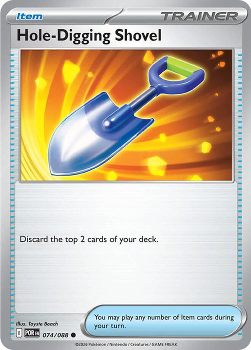 Hole-Digging Shovel (074/088) (Reverse Holofoil) [ME03: Perfect Order]