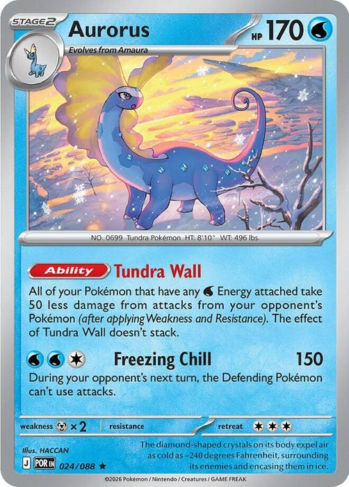 Aurorus (024/088) (Holofoil) [ME03: Perfect Order]