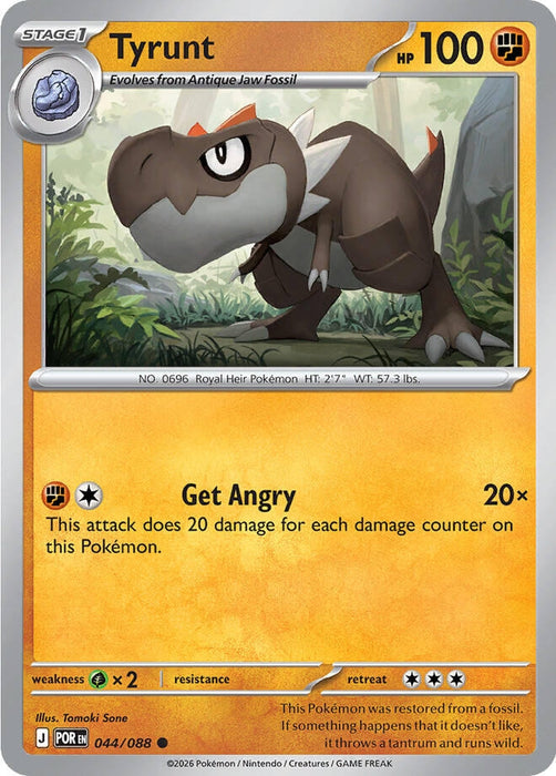 Tyrunt (044/088) (Reverse Holofoil) [ME03: Perfect Order]