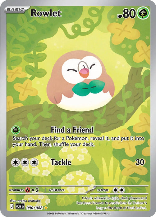 Rowlet (090/088) (Holofoil) [ME03: Perfect Order]