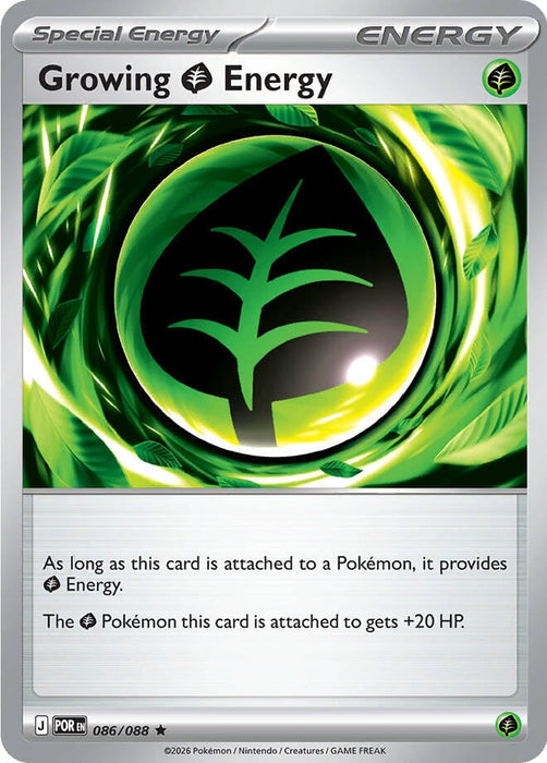 Growing Grass Energy (086/088) (Holofoil) [ME03: Perfect Order]