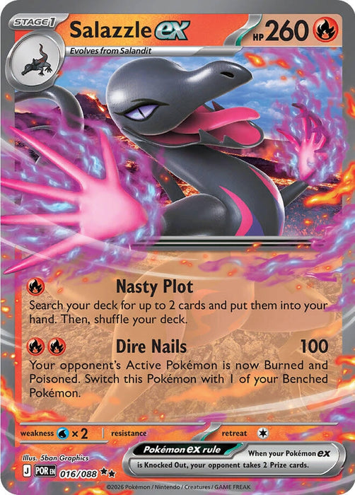 Salazzle ex (016/088) (Holofoil) [ME03: Perfect Order]