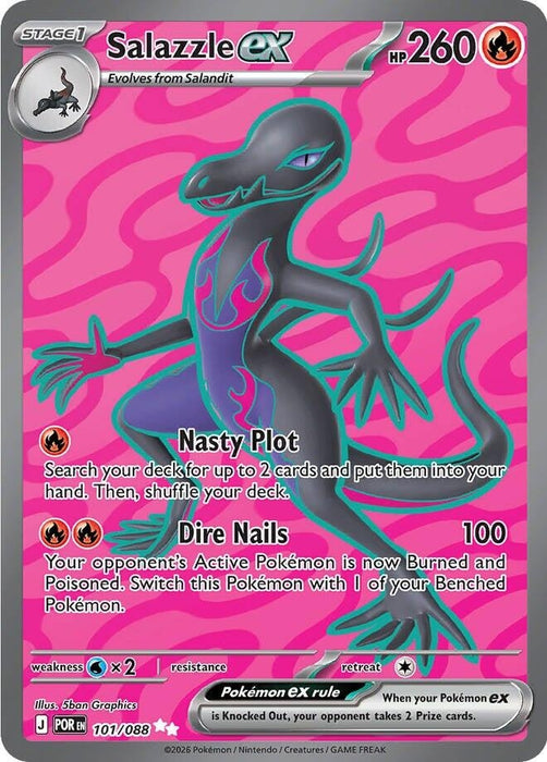 Salazzle ex (101/088) (Holofoil) [ME03: Perfect Order]