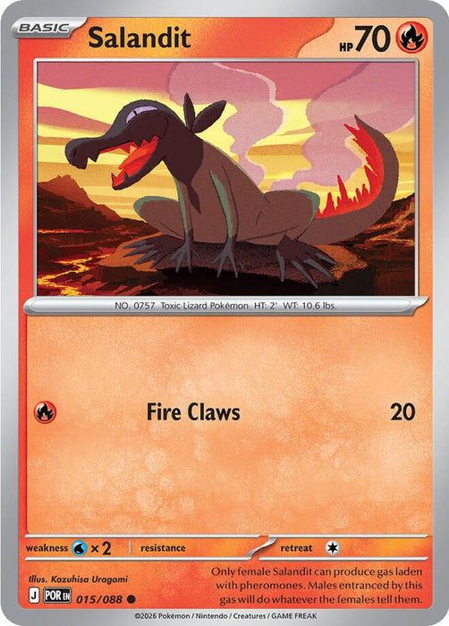 Salandit (015/088) (Reverse Holofoil) [ME03: Perfect Order]