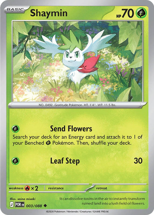 Shaymin (003/088) (Reverse Holofoil) [ME03: Perfect Order]