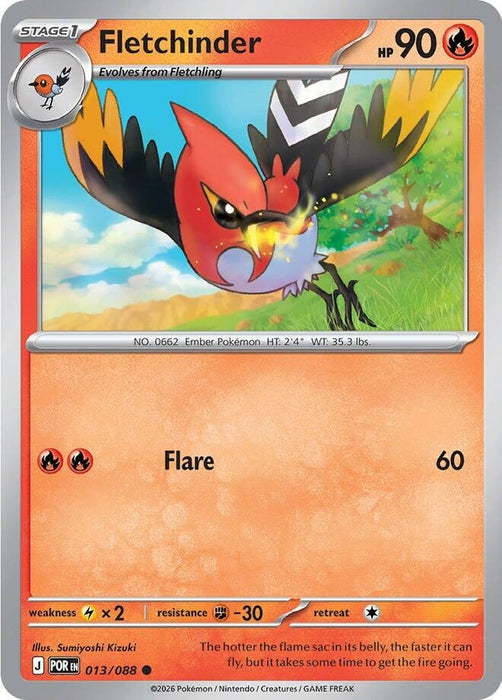 Fletchinder (013/088) (Reverse Holofoil) [ME03: Perfect Order]