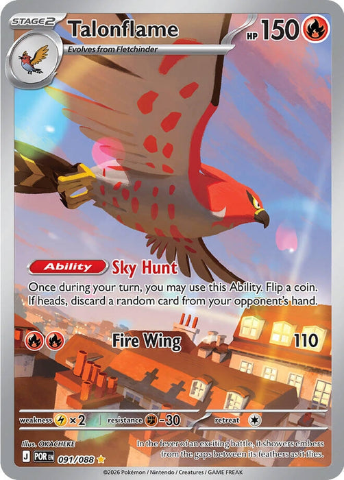 Talonflame (091/088) (Holofoil) [ME03: Perfect Order]