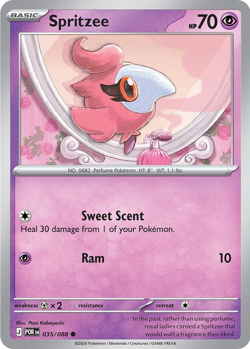 Spritzee (035/088) (Reverse Holofoil) [ME03: Perfect Order]
