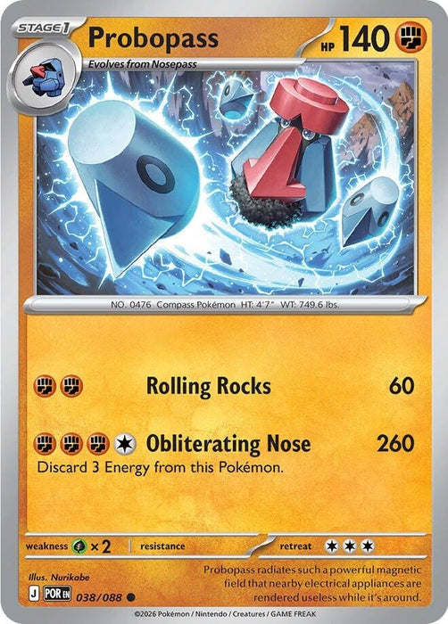 Probopass (038/088) (Reverse Holofoil) [ME03: Perfect Order]