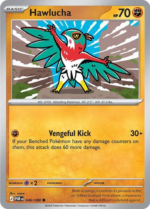 Hawlucha (046/088) (Reverse Holofoil) [ME03: Perfect Order]
