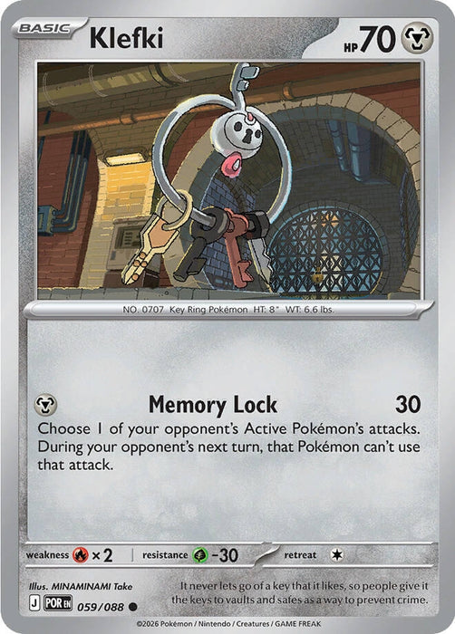Klefki (059/088) (Reverse Holofoil) [ME03: Perfect Order]