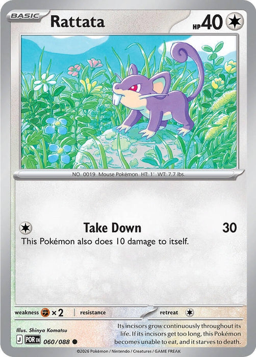 Rattata (060/088) (Reverse Holofoil) [ME03: Perfect Order]
