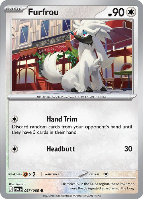 Furfrou (067/088) (Reverse Holofoil) [ME03: Perfect Order]