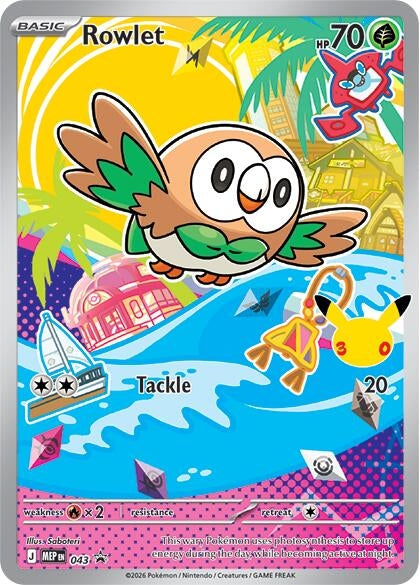 Image for Rowlet - 043 (043) (Holofoil) [ME: Mega Evolution Promo] - Pokemon