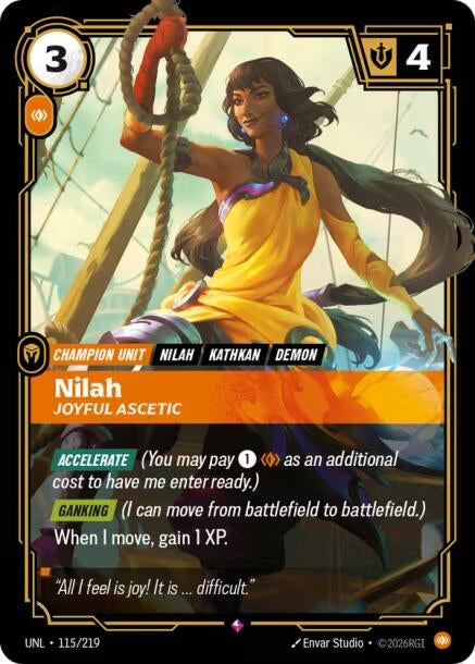 Image for Nilah - Joyful Ascetic (115/219) (Foil) [Unleashed] - Riftbound: League of Legends Trading Card Game
