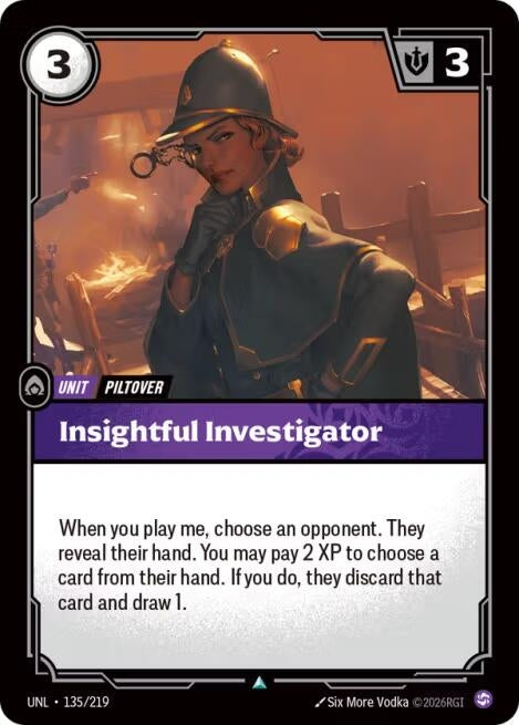 Image for Insightful Investigator (135/219) [Unleashed] - Riftbound: League of Legends Trading Card Game