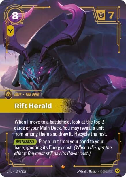 Image for Rift Herald (179/219) (Foil) [Unleashed] - Riftbound: League of Legends Trading Card Game