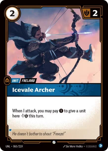 Image for Icevale Archer (065/219) (Foil) [Unleashed] - Riftbound: League of Legends Trading Card Game