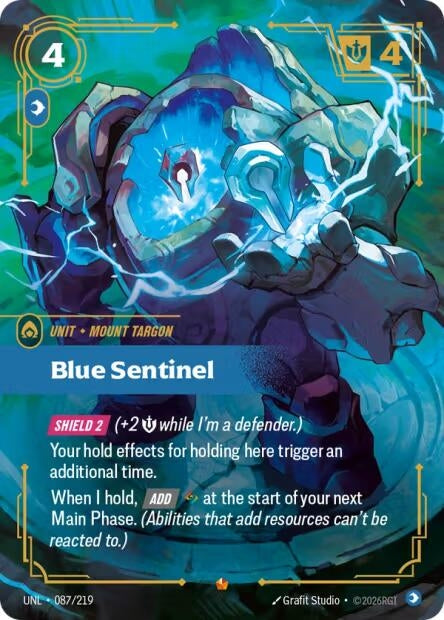 Image for Blue Sentinel (087/219) (Foil) [Unleashed] - Riftbound: League of Legends Trading Card Game