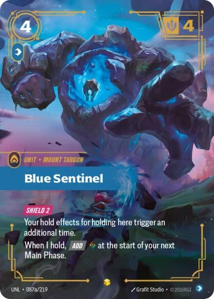 Image for Blue Sentinel (Alternate Art) (087a/219) (Foil) [Unleashed] - Riftbound: League of Legends Trading Card Game
