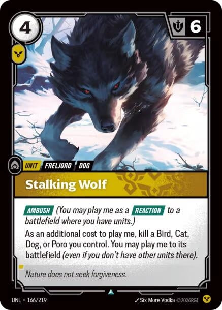 Image for Stalking Wolf (166/219) (Foil) [Unleashed] - Riftbound: League of Legends Trading Card Game