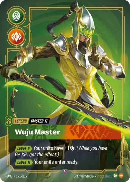 Image for Master Yi - Wuju Master (191/219) (Foil) [Unleashed] - Riftbound: League of Legends Trading Card Game