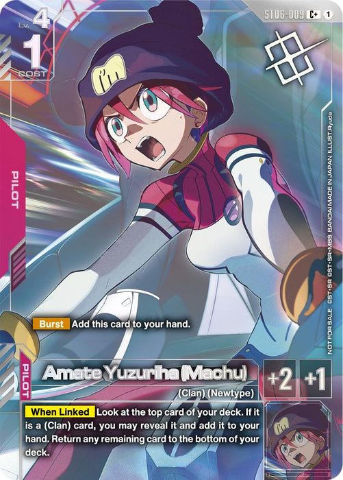 Image for Amate Yuzuriha (Machu) (World Championship Regionals 26-27 Season 1) (Finalist) (ST06-009) (Holofoil) [Gundam Promotional Cards] (GCG-PR) - Gundam Card Game