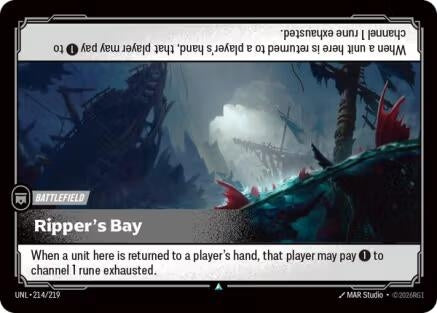 Image for Ripper's Bay (214/219) (Foil) [Unleashed] - Riftbound: League of Legends Trading Card Game