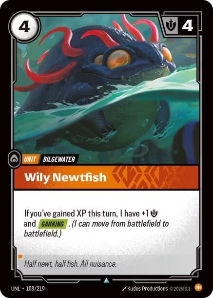 Image for Wily Newtfish (108/219) (Foil) [Unleashed] - Riftbound: League of Legends Trading Card Game