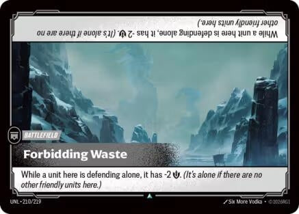 Image for Forbidding Waste (210/219) (Foil) [Unleashed] - Riftbound: League of Legends Trading Card Game