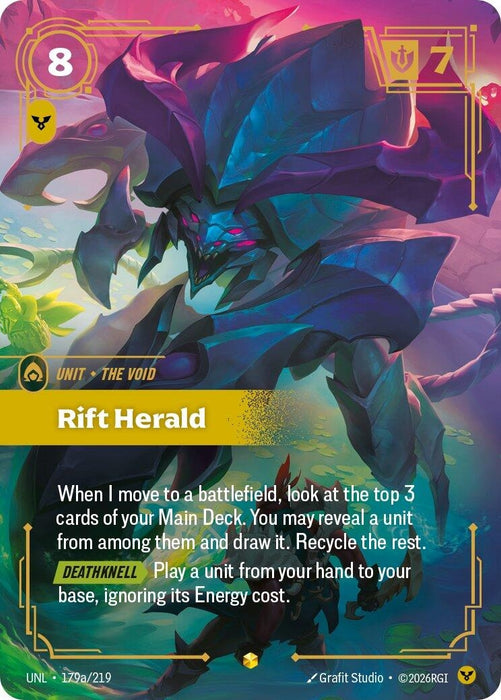 Image for Rift Herald (Alternate Art) (179a/219) (Foil) [Unleashed] - Riftbound: League of Legends Trading Card Game