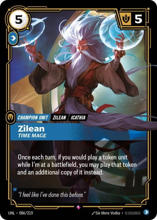Image for Zilean - Time Mage (086/219) (Foil) [Unleashed] - Riftbound: League of Legends Trading Card Game
