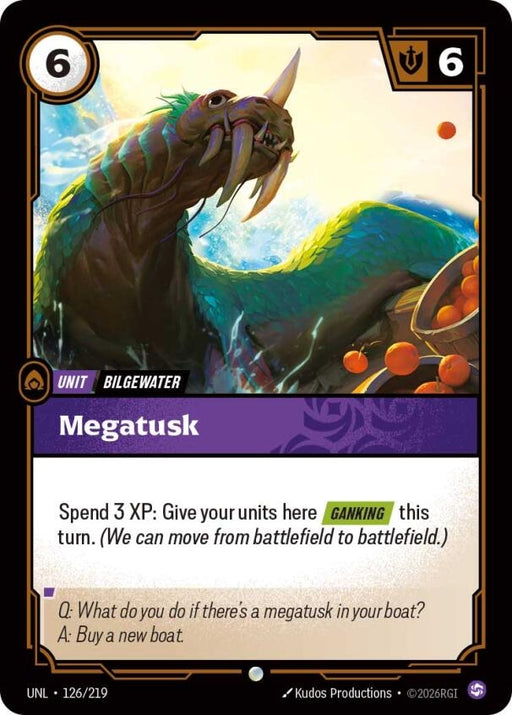 Image for Megatusk (126/219) (Foil) [Unleashed] - Riftbound: League of Legends Trading Card Game