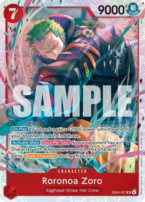 Roronoa Zoro (EB04-007) (EB04-007) (Foil) [Adventure on Kami's Island]