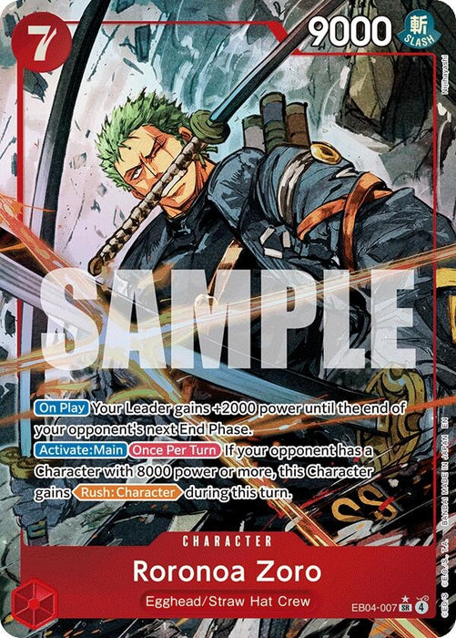 Roronoa Zoro (EB04-007) (Alternate Art) (EB04-007) (Foil) [Adventure on Kami's Island]
