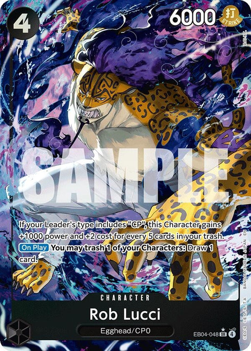 Image for Rob Lucci (Alternate Art) (EB04-048) (Foil) [Adventure on Kami's Island] - One Piece Card Game