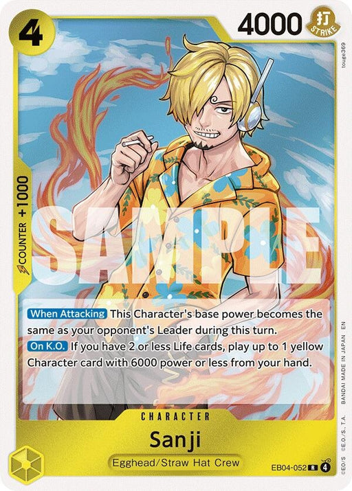 Image for Sanji (EB04-052) (EB04-052) (Foil) [Adventure on Kami's Island] - One Piece Card Game