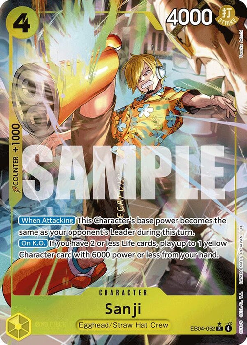 Sanji (EB04-052) (Alternate Art) (EB04-052) (Foil) [Adventure on Kami's Island]