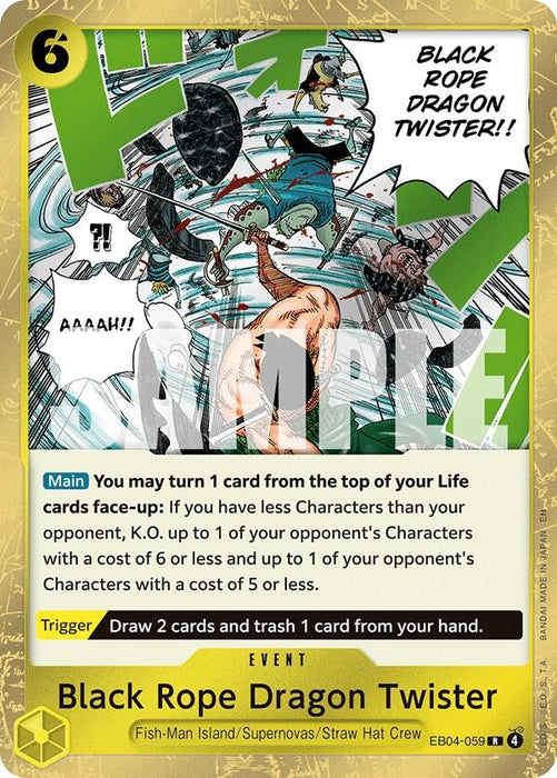 Black Rope Dragon Twister (EB04-059) (Foil) [Adventure on Kami's Island]