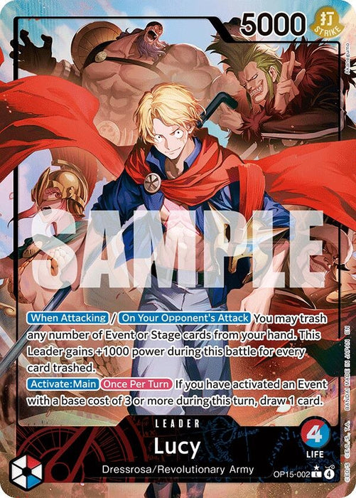 Lucy (Alternate Art) (OP15-002) (Foil) [Adventure on Kami's Island]