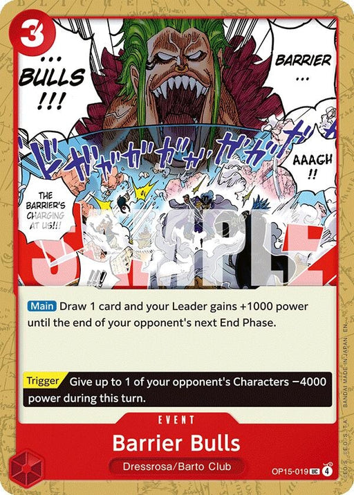 Image for Barrier Bulls (OP15-019) [Adventure on Kami's Island] - One Piece Card Game
