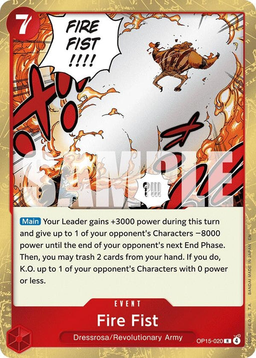 Image for Fire Fist (OP15-020) (Foil) [Adventure on Kami's Island] - One Piece Card Game