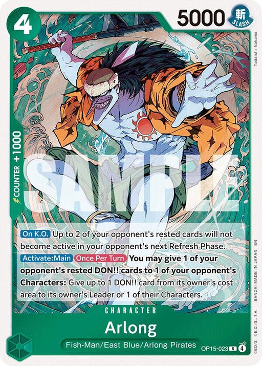 Image for Arlong (OP15-023) (Foil) [Adventure on Kami's Island] - One Piece Card Game