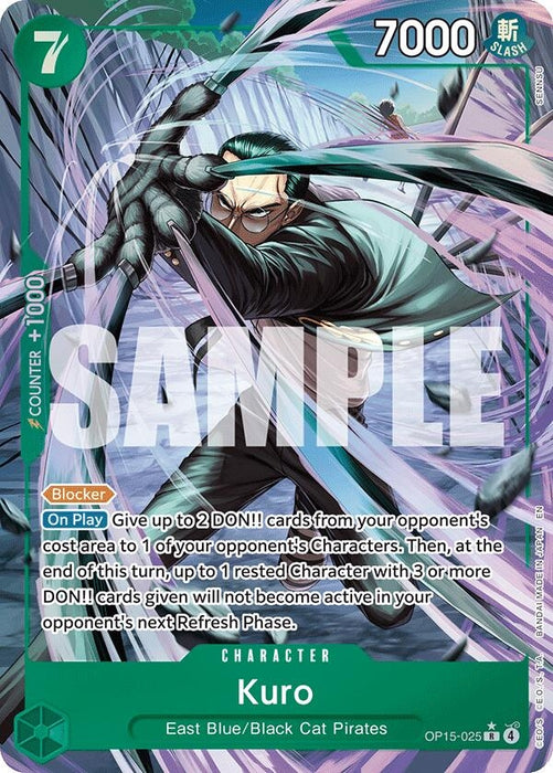 Kuro (Alternate Art) (OP15-025) (Foil) [Adventure on Kami's Island]
