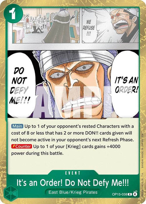 It's an Order! Do Not Defy Me!!! (OP15-038) (Foil) [Adventure on Kami's Island]