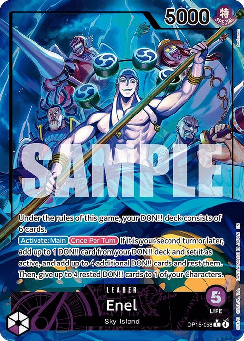 Enel (OP15-058) (Alternate Art) (OP15-058) (Foil) [Adventure on Kami's Island]