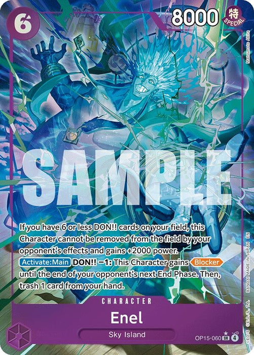 Enel (OP15-060) (Alternate Art) (OP15-060) (Foil) [Adventure on Kami's Island]
