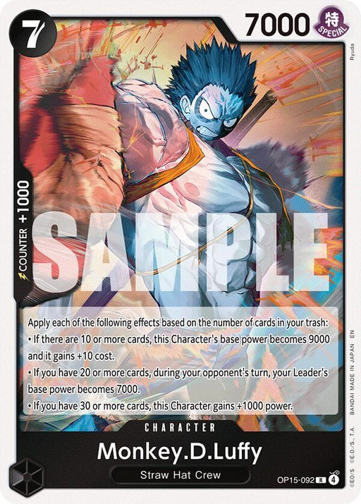 Image for Monkey.D.Luffy (OP15-092) (OP15-092) (Foil) [Adventure on Kami's Island] - One Piece Card Game